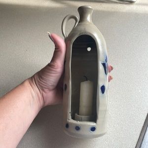 Stoneware candle holder